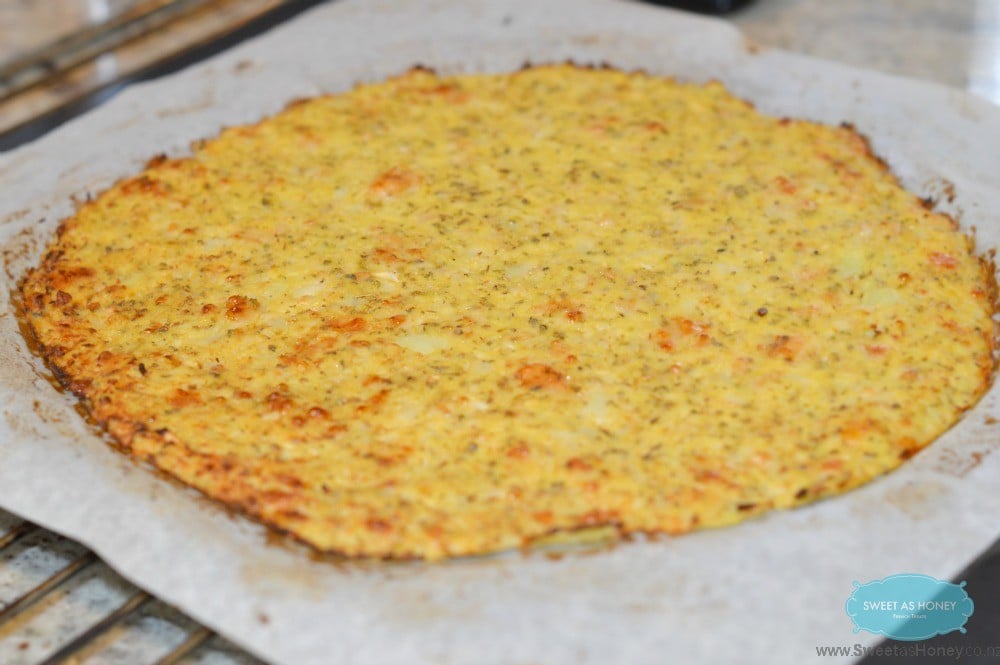 Cauliflower Pizza Crust A Low Carb Pizza Recipe Sweetashoney
