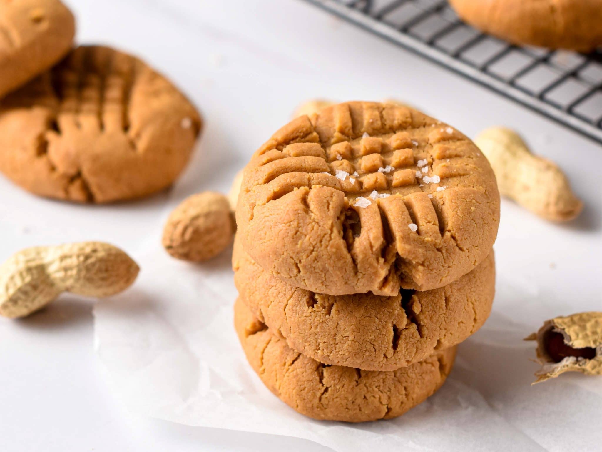 2 Ingredient Peanut Butter Cookies (no egg) - Dessert for Two