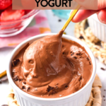 This 3-ingredient Chocolate Yogurt recipe is the easiest way to enjoy a high-protein dessert that truly tastes like chocolate pudding. In fact, all you need is 5 minutes to make this easy healthy dessert, and it's easy to make sugar-free, vegan, and gluten-free.