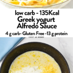 This Alfredo Greek Yogurt Pasta sauce is a lightened-up version of the traditional Alfredo sauce recipe. It's packed with proteins from Greek yogurt, lower in fats and calories but with the same delicious creamy garlic flavors you love.