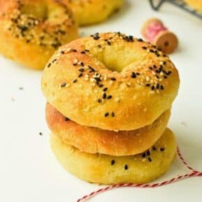 Almond Flour Bagels (3.6g Net Carbs)