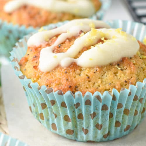 Almond Flour Lemon Poppy Seed Muffins