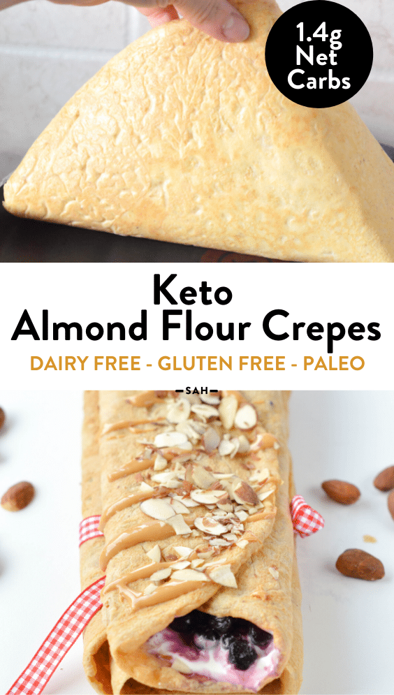 Almond flour crepes