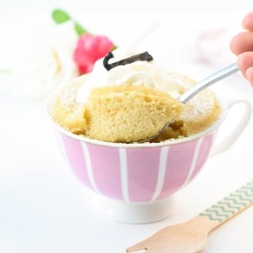 Almond flour mug cake