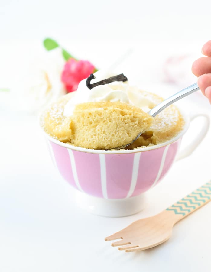 Almond flour mug cake