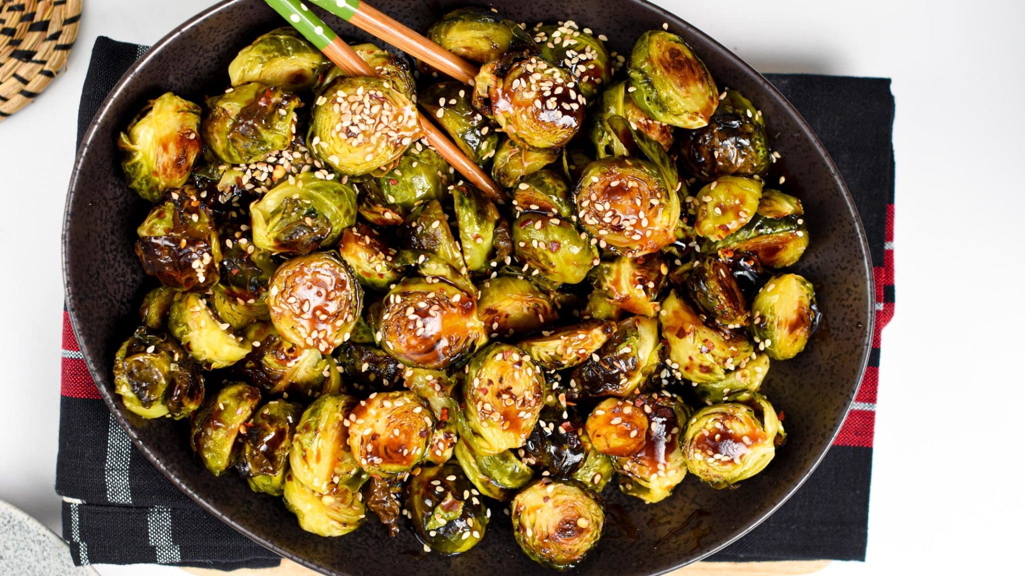 Asian Brussel Sprouts Sweet As Honey