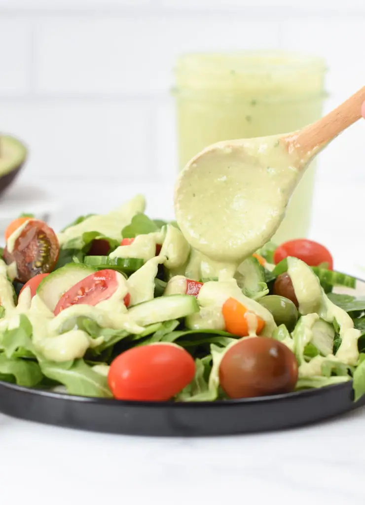 Avocado lime salad dressing