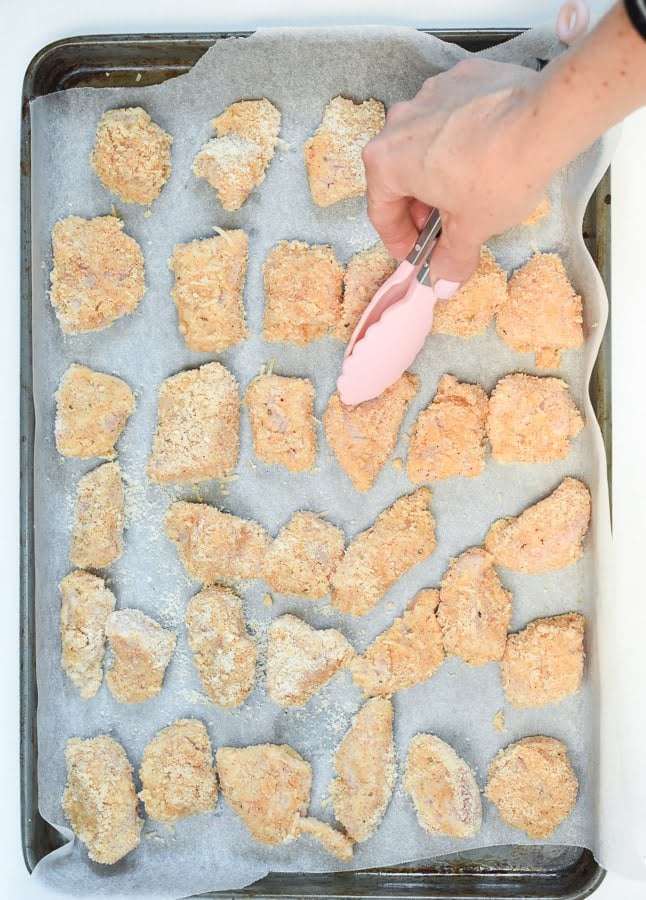 Baked keto chicken nuggets