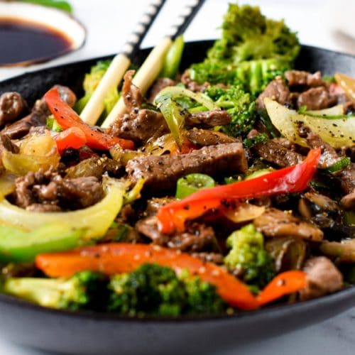 Black Pepper Angus Steak Stir Fry Recipe