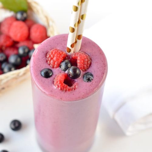 Frozen Berry Smoothie Without Yogurt or Milk