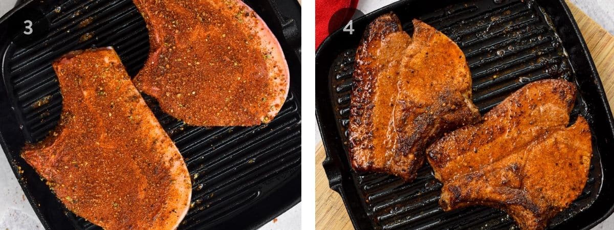Step-by-step instructions on Broiling Pork Chops