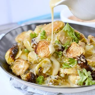 Brussel sprouts with mustard sauce