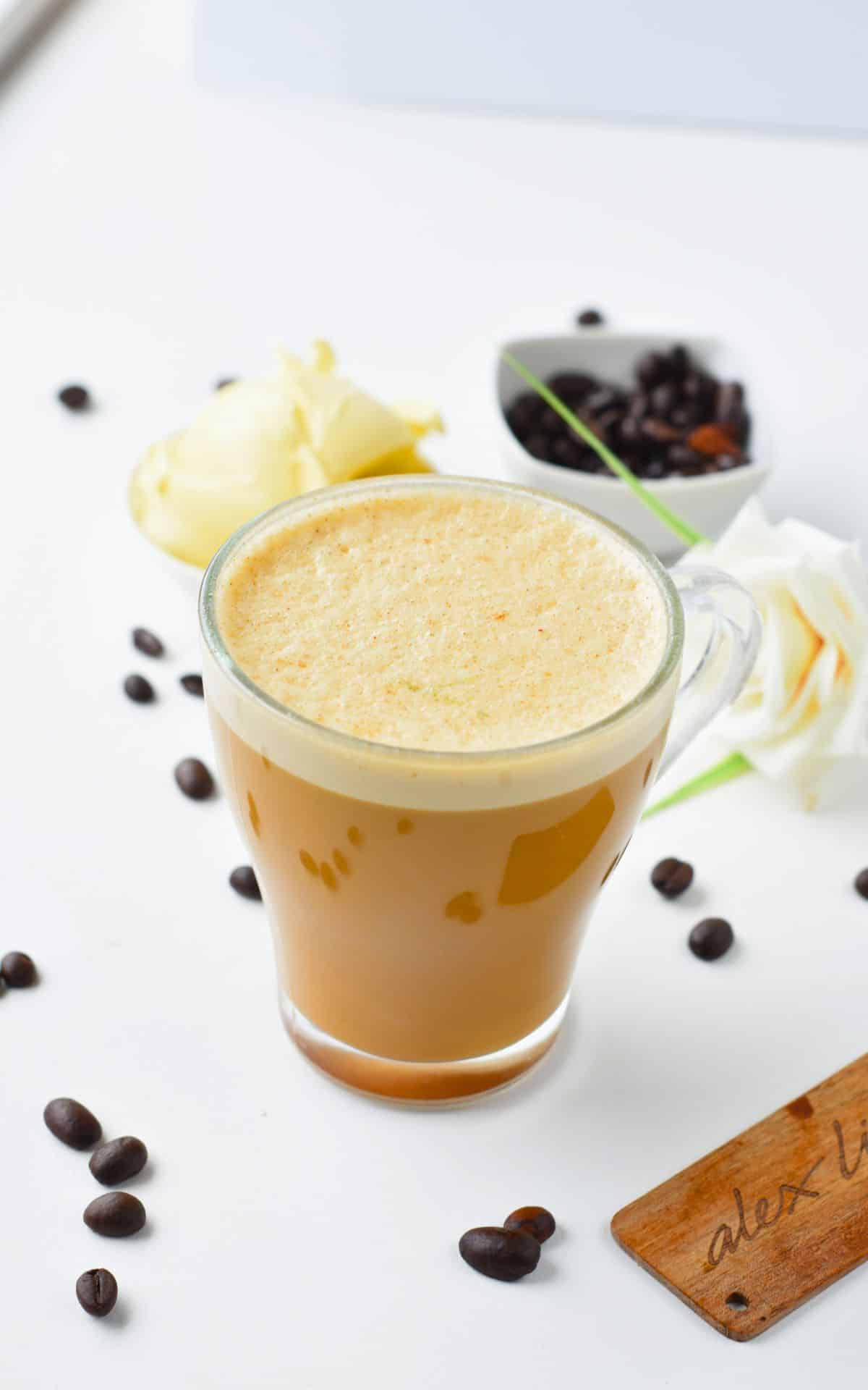 Iced Bulletproof Coffee - The Almond Eater