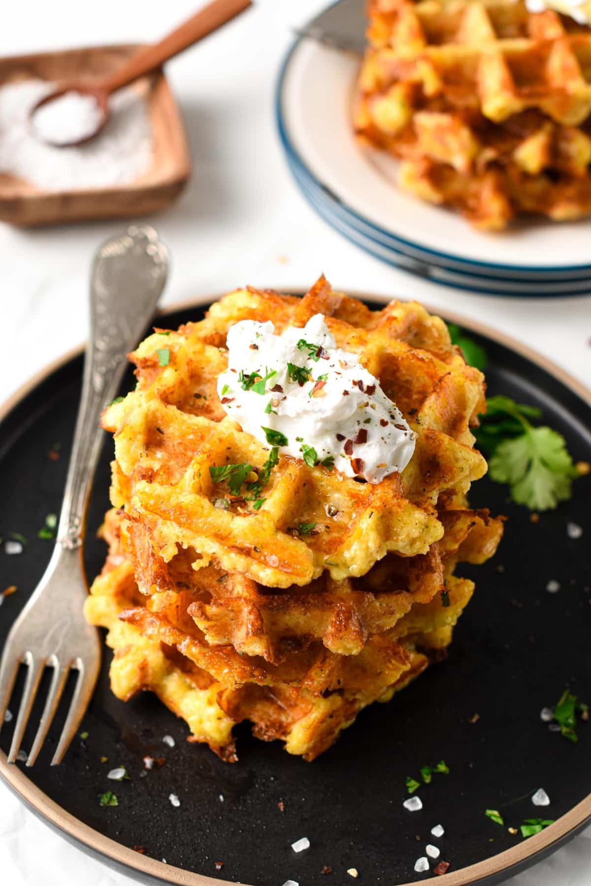 Cauliflower Waffles 