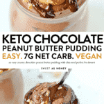 Easy KETO CHOCOLATE CHIA PUDDING with Peanut butter and almond milk #chiaseedpudding #chiaseedrecipe #ketorecipes #ketopudding #chiaseeds