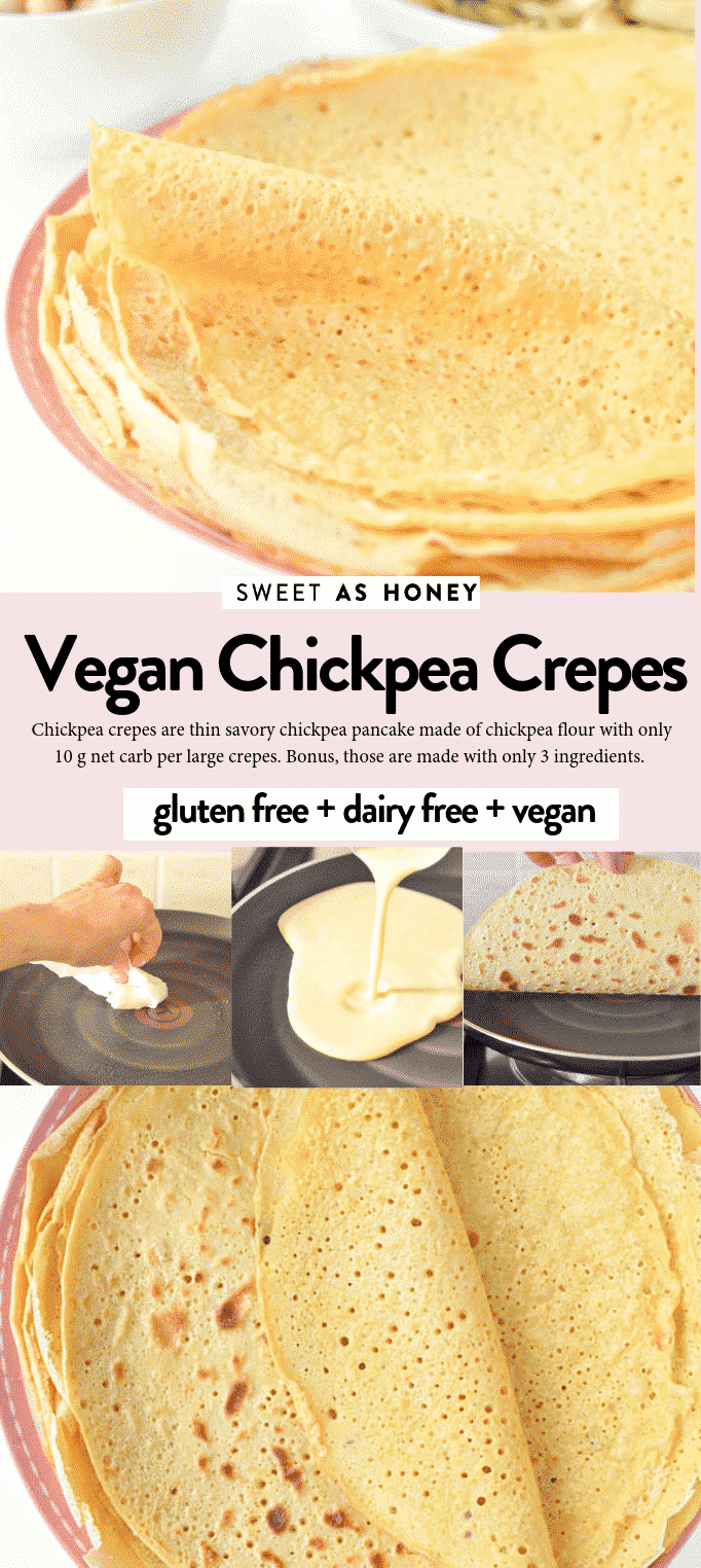 Chickpea flour crepes