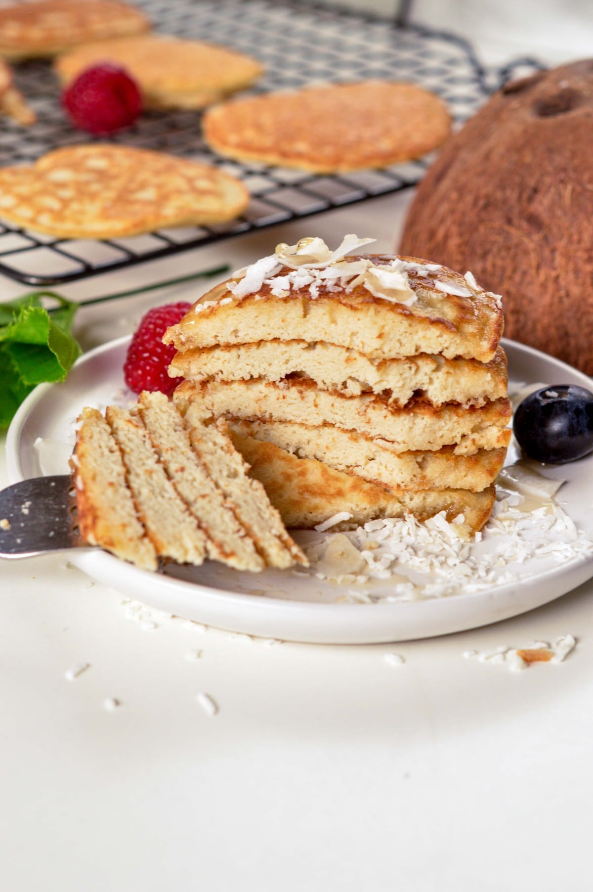 Coconut Flour Pancakes (Keto, Gluten-Free) 