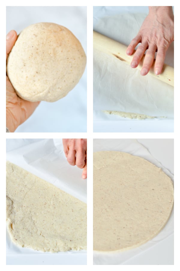 Coconut Flour Pizza Crust rolling tips