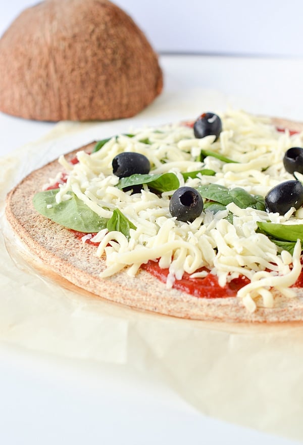 Coconut Flour Pizza Crust vegan gf