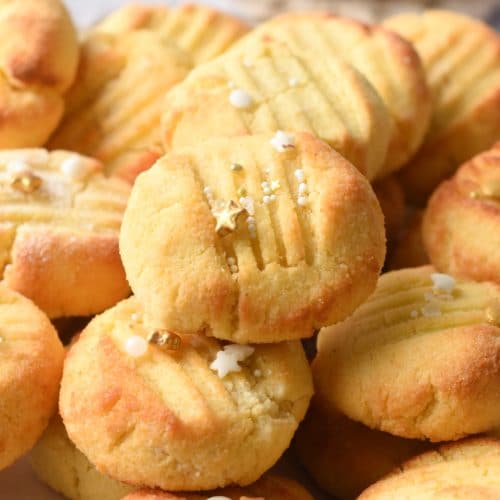 Coconut Flour Shortbread Cookies (Keto, Gluten-free)