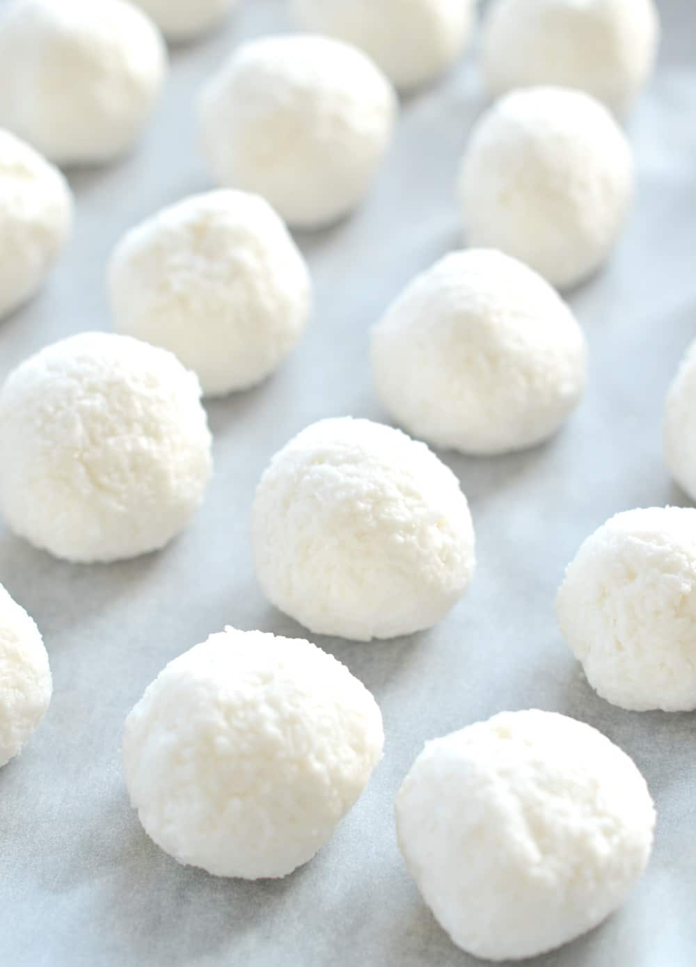 No Bake Coconut Balls Recipe Healthy + Easy - Sweetashoney