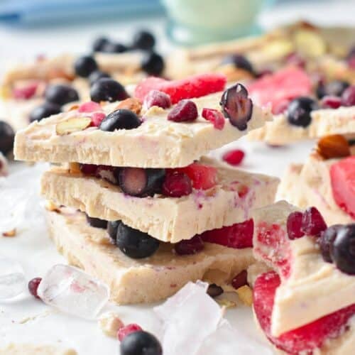 Frozen Cottage Cheese Bark (40 Calories, High-Protein Snack)