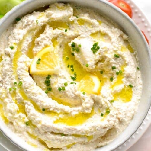 This Cottage Cheese Dip recipe is an easy high-protein dip for an appetizer or quick snack. Plus, all you need to make this healthy dip is just a few minutes.