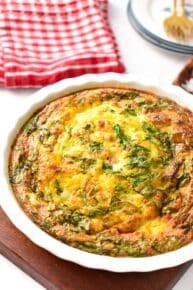 Cottage Cheese Egg Bake (Frittata) - Sweet As Honey