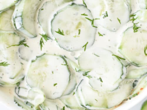 Creamy Cucumber Salad