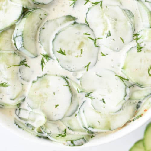 Creamy Cucumber Salad