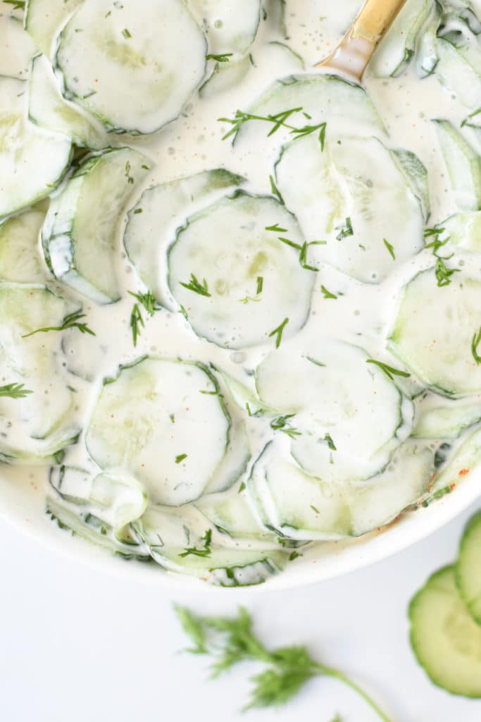 Keto Low Carb Cucumber Salad