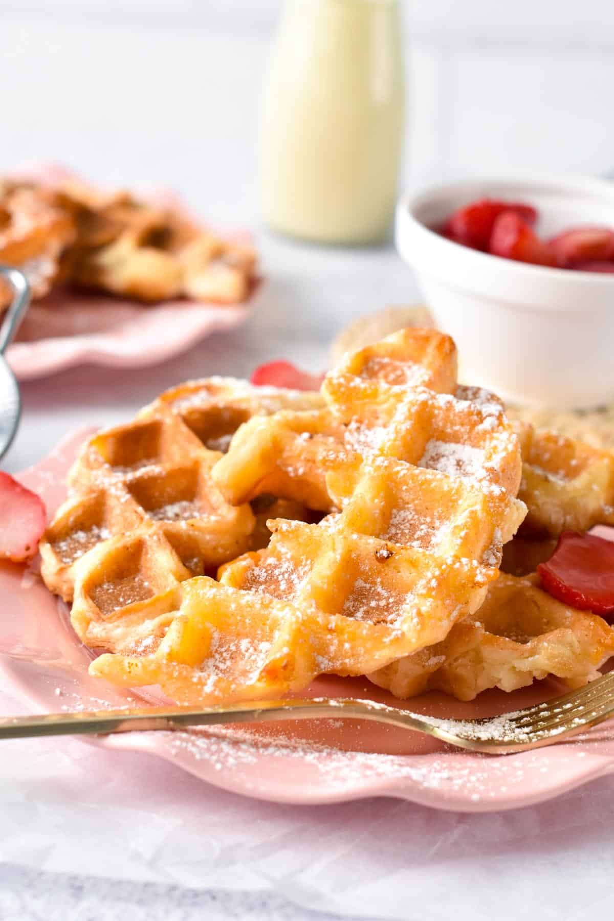 These Croffles also called croissant waffles are buttery sweet crispy waffles made with just two ingredients. If you are a waffle and a croissant lover for breakfast, this recipe is a must-try.These Croffles also called croissant waffles are buttery sweet crispy waffles made with just two ingredients. If you are a waffle and a croissant lover for breakfast, this recipe is a must-try.