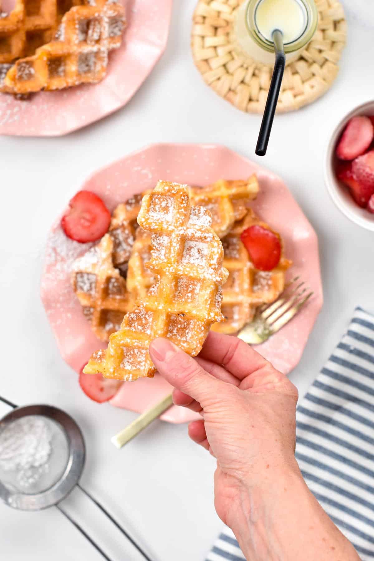 These Croffles also called croissant waffles are buttery sweet crispy waffles made with just two ingredients. If you are a waffle and a croissant lover for breakfast, this recipe is a must-try.