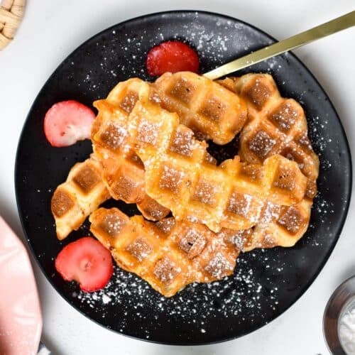 These Croffles also called croissant waffles are buttery sweet crispy waffles made with just two ingredients. If you are a waffle and a croissant lover for breakfast, this recipe is a must-try.These Croffles also called croissant waffles are buttery sweet crispy waffles made with just two ingredients. If you are a waffle and a croissant lover for breakfast, this recipe is a must-try.