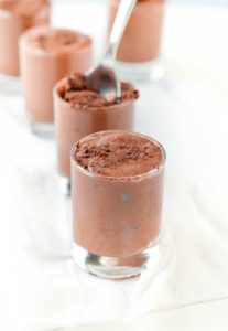 Easy Aquafaba Chocolate mousse with 2 ingredients that reuse chickpeas brine. The silkiest, creamiest healthy chocolate mousse with a strong chocolate flavor. Watch the recipe video to learn how to make fluffy aquafaba. Vegan, dairy free, gluten free.