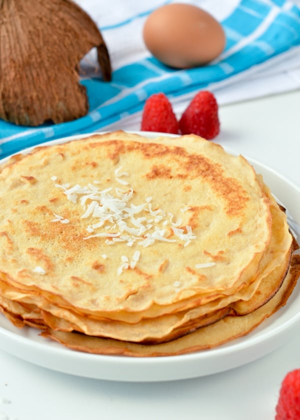 Coconut flour crepes