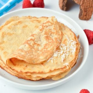 Keto Coconut Flour Crepes (Only 6 Ingredients)