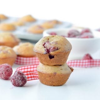 Healthy raspberry muffins easy clean eating muffins, a moist raspberry muffins, dairy free with coconut oil and honey.