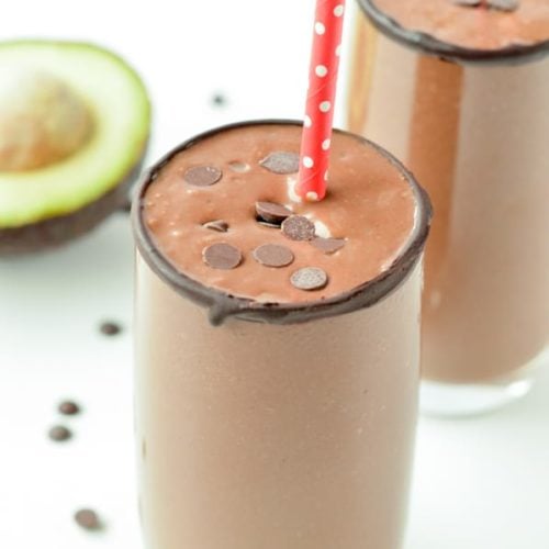 Chocolate avocado smoothie