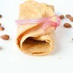 Almond Flour Crepes contains only 3.8 g net carbs per crepes. Easy 4 ingredients recipes with eggs, almond flour, coconut oil and cinnamon. Best Low carb dairy free crepes. Gluten free and sugar free. Paleo crepes.