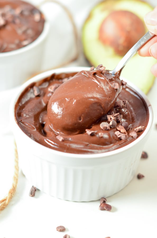 Chocolate avocado pudding paleo