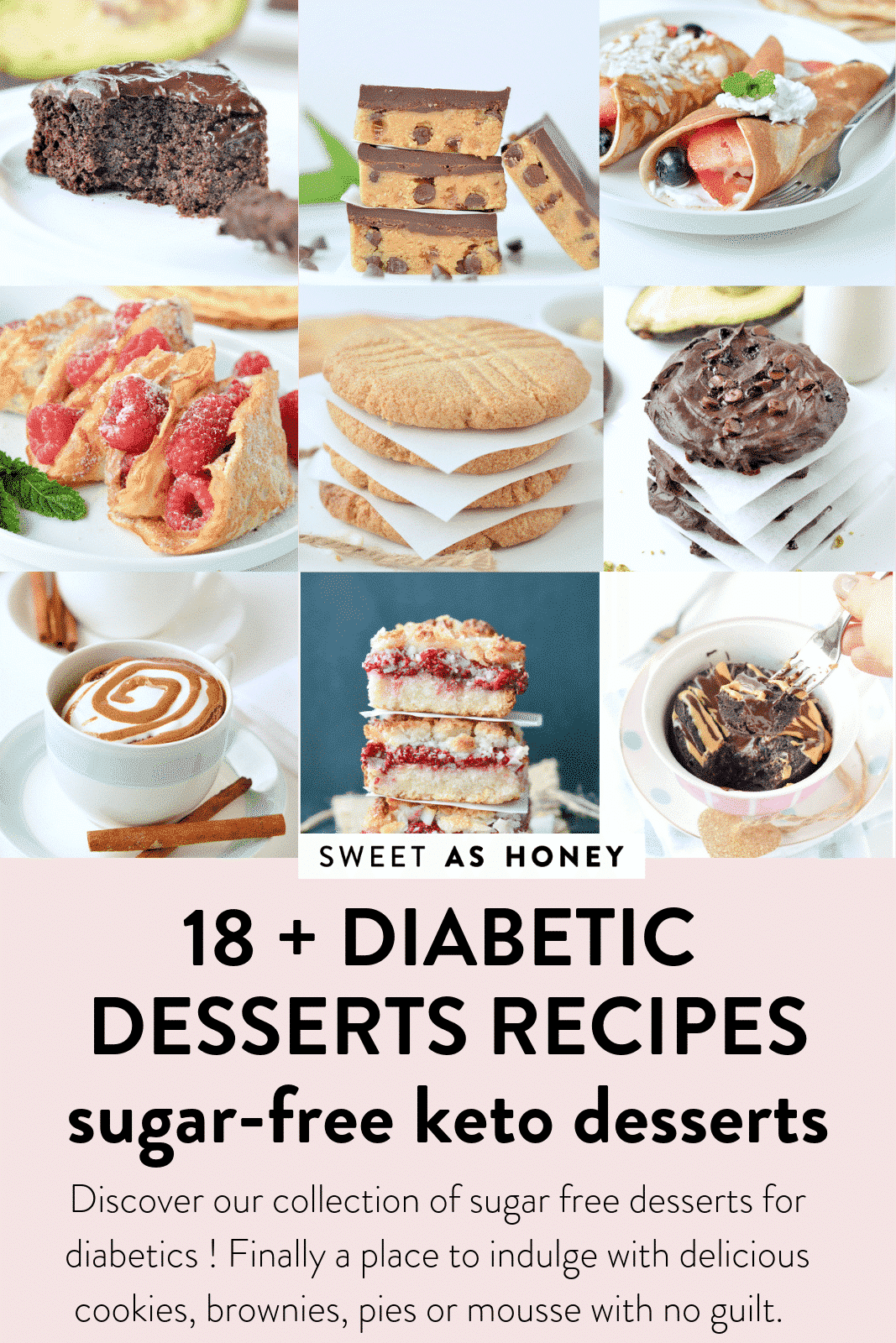 30+ Sugar Free Dessert Recipes for Diabetics - Sweetashoney