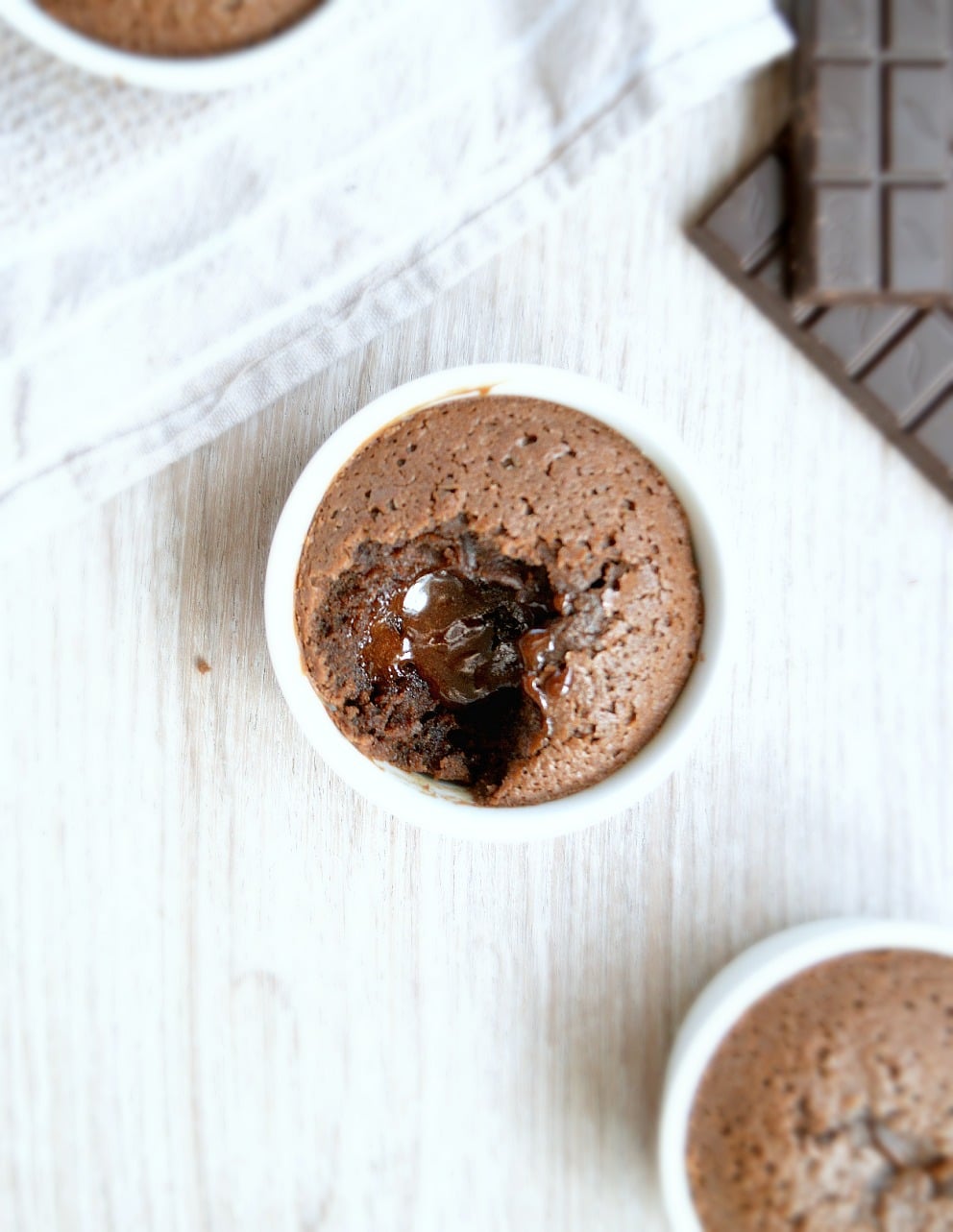 Easy Sugar Free Chocolate Lava Cake Recipe. A molten simple dessert, low carb, gluten free and perfect as a clean treat.