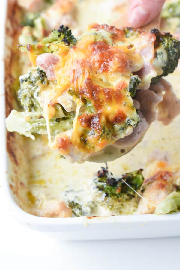 Easy keto chicken bacon ranch casserole