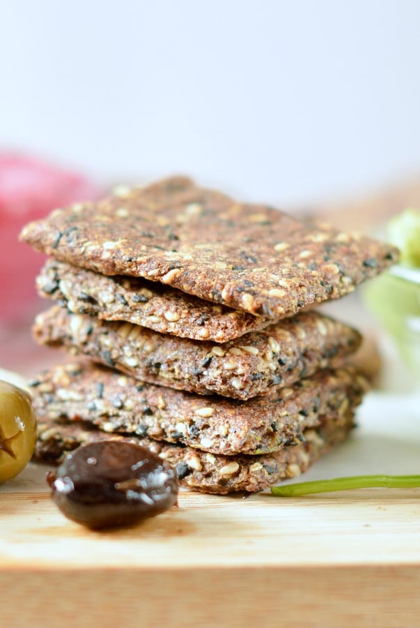 Flaxseed crackers