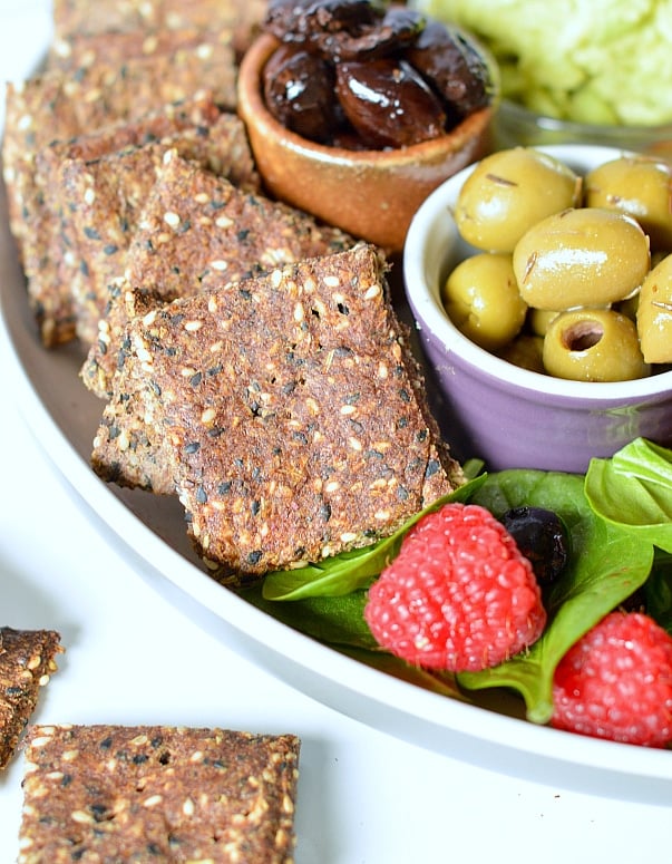 Flaxseed crackers