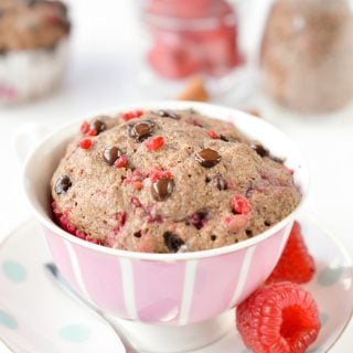 Flaxseed muffin in a mug low carb