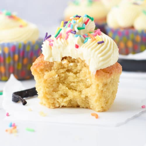 Gluten Free Vanilla Cupcakes