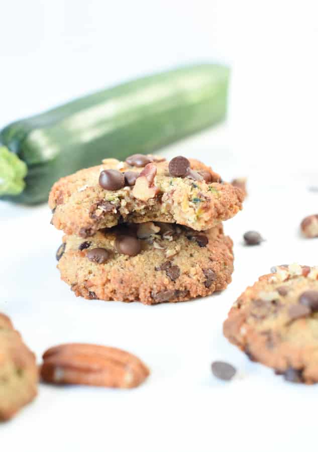 Keto Soft Zucchini Cookies with Chocolate Chip