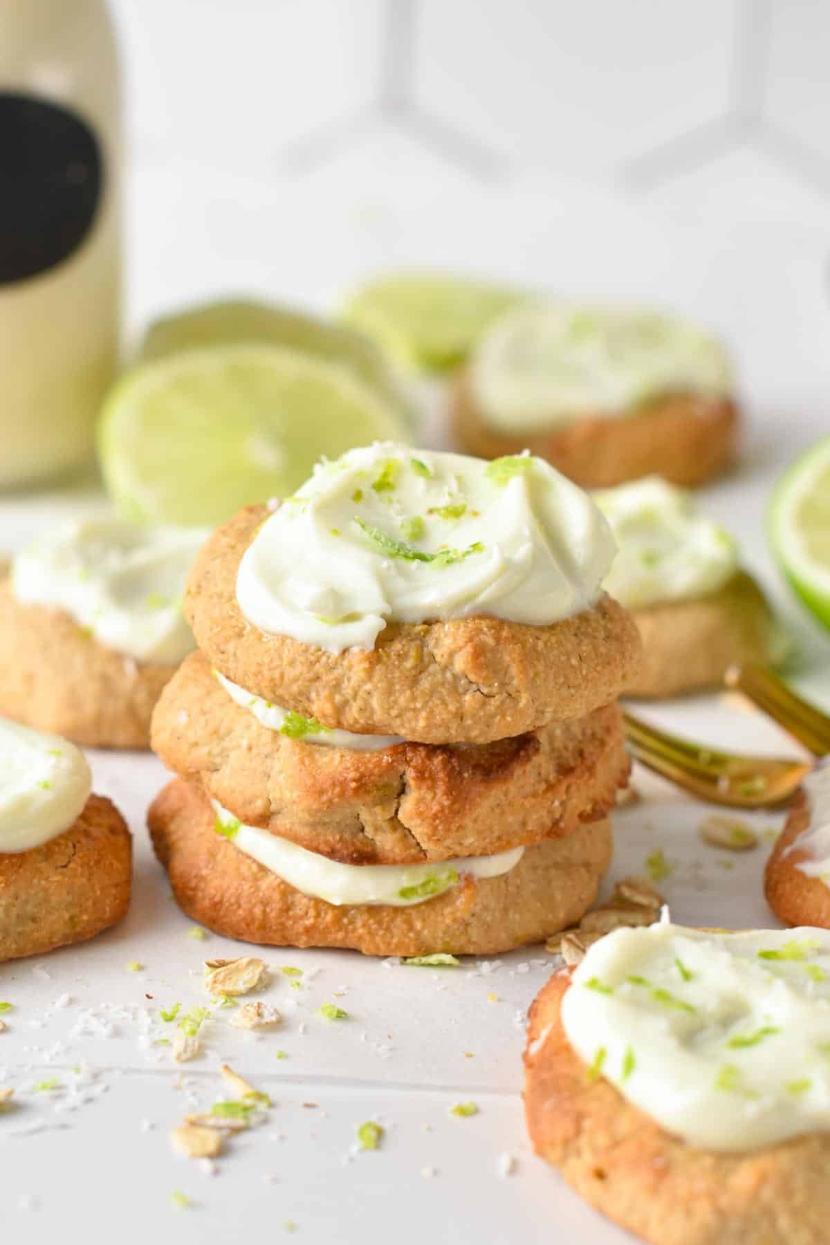 These Greek Yogurt Cookies are the most healthy cookies naturally packed with protein from Greek Yogurt. They are soft, chewy, and fat-free, no butter or oil is needed.